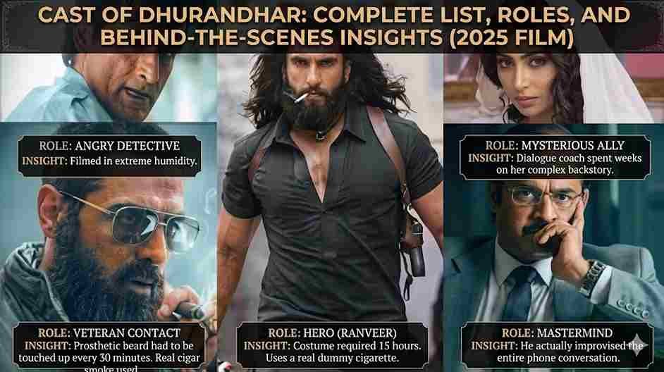 Cast of Dhurandhar: Complete List, Roles, and Behind-the-Scenes Insights (2025 Film) Cast of Dhurandhar: Complete List, Roles, and Behind-the-Scenes Insights (2025 Film)